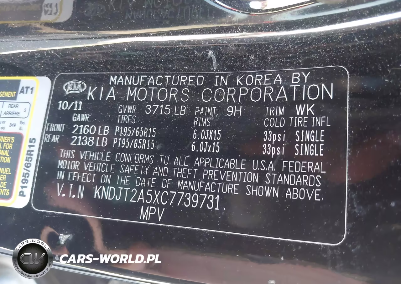 2012 Kia Soul VIN:KNDJT2A5XC7739731 - 9