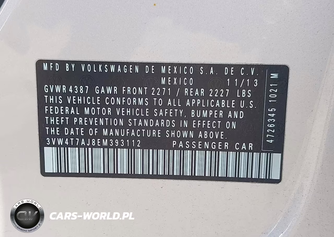 2014 Volkswagen Jetta Gli VIN:3VW4T7AJ8EM393112 - 9