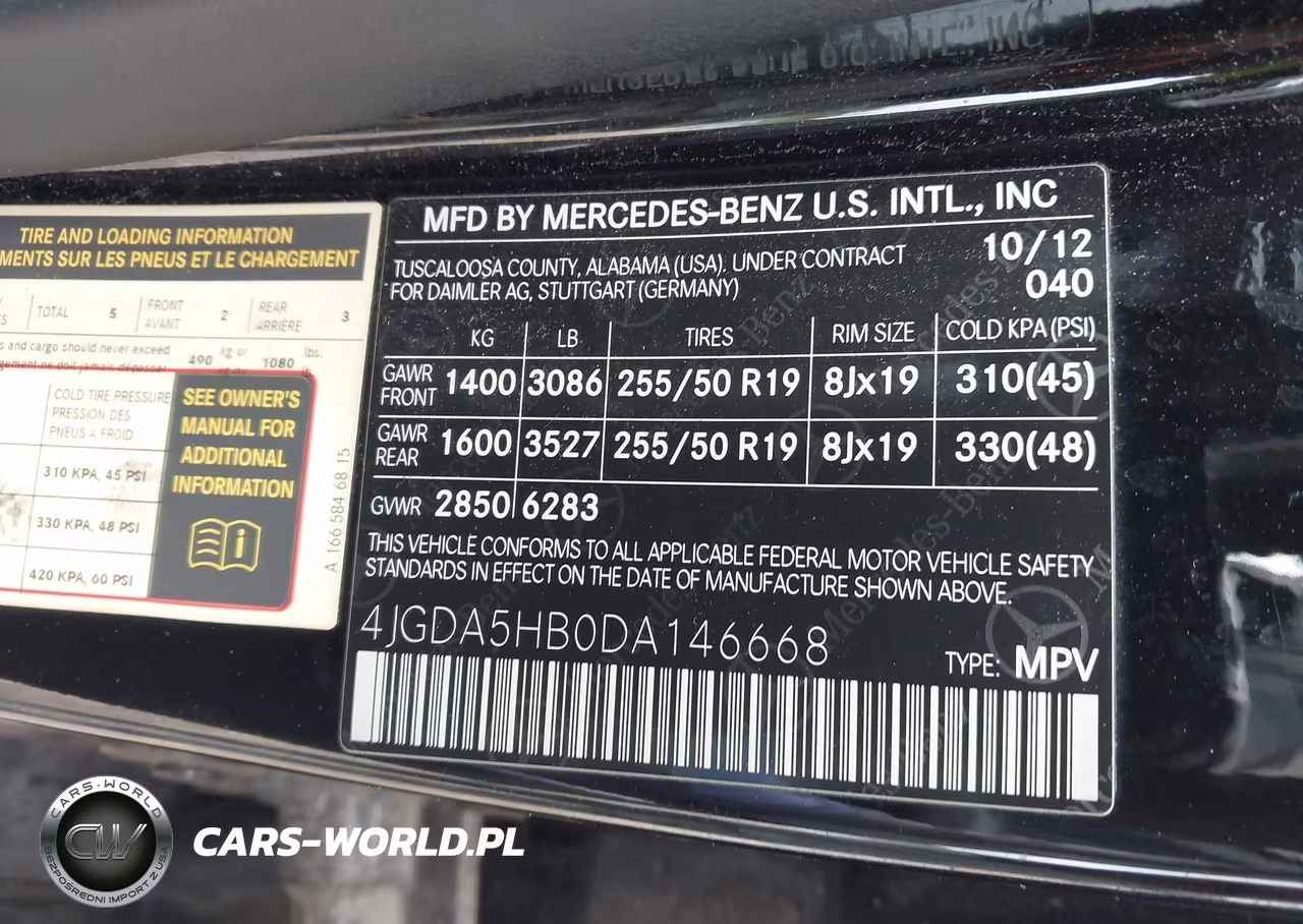 2013 Mercedes-Benz Ml 350 4Matic VIN:4JGDA5HB0DA146668 - 9