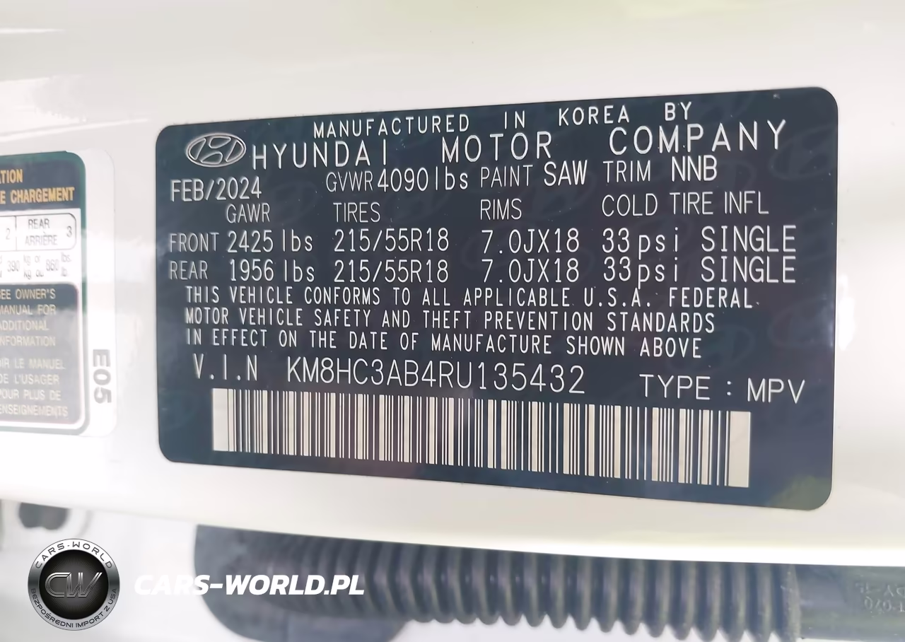 2024 Hyundai Kona Sel VIN:KM8HC3AB4RU135432 - 9