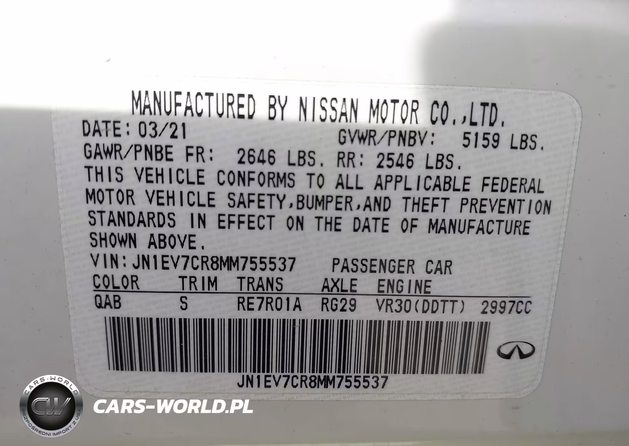 2021 Infiniti Q50 Signature Edition Awd VIN:JN1EV7CR8MM755537 - 9