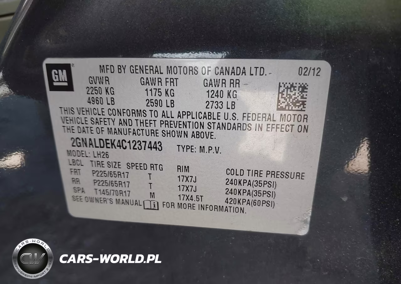 2012 Chevrolet Equinox 1Lt VIN:2GNALDEK4C1237443 - 9