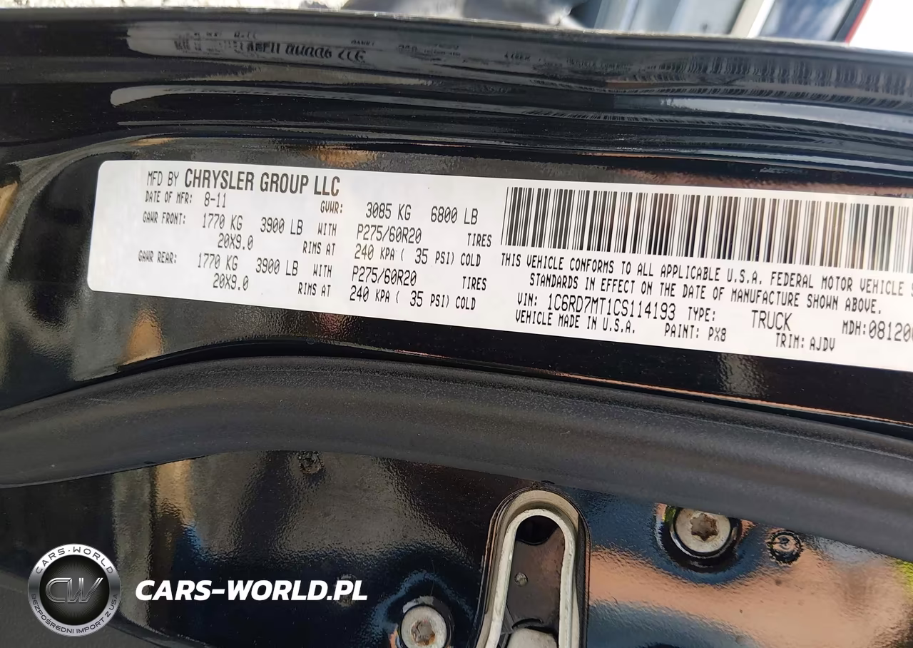 2012 Ram 1500 Sport VIN:1C6RD7MT1CS114193 - 9