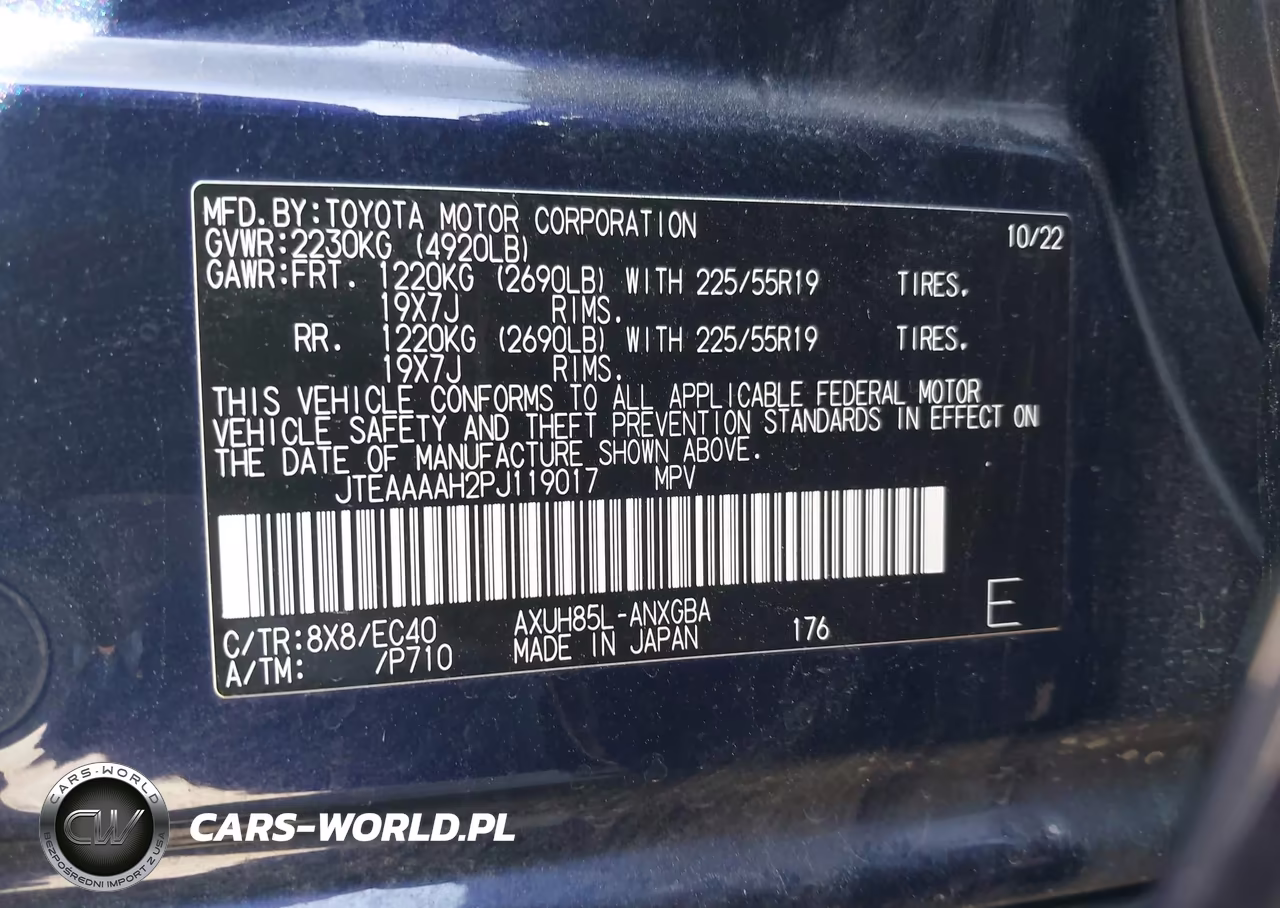 2023 Toyota Venza Xle VIN:JTEAAAAH2PJ119017 - 9