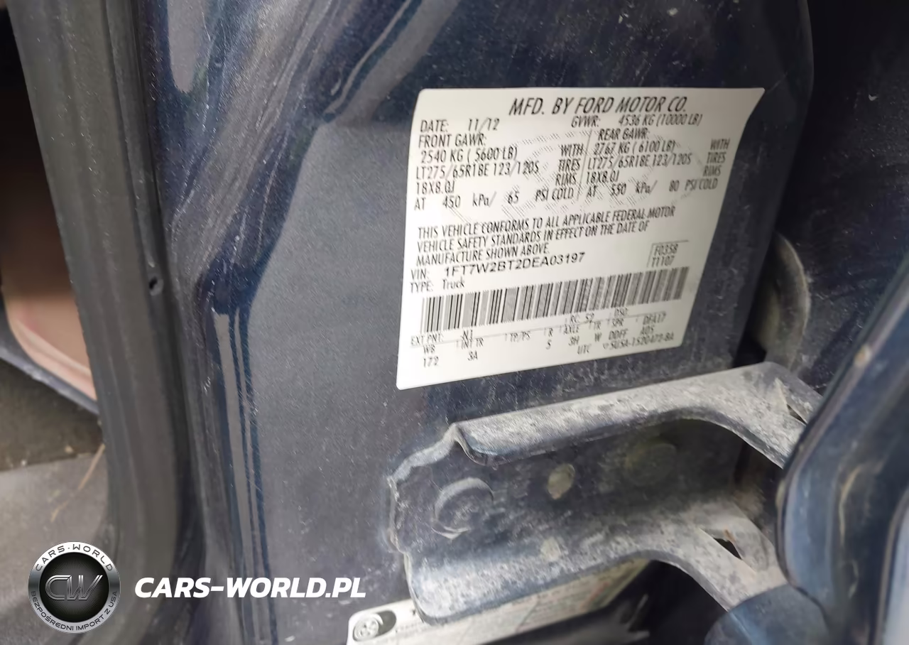 2013 Ford F-250 Xlt VIN:1FT7W2BT2DEA03197 - 9
