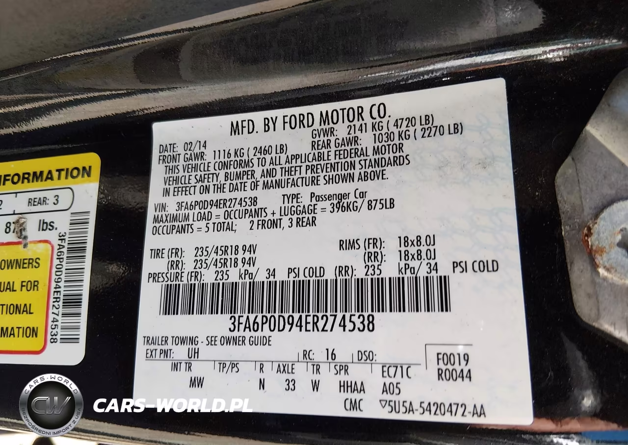 2014 Ford Fusion Titanium VIN:3FA6P0D94ER274538 - 9
