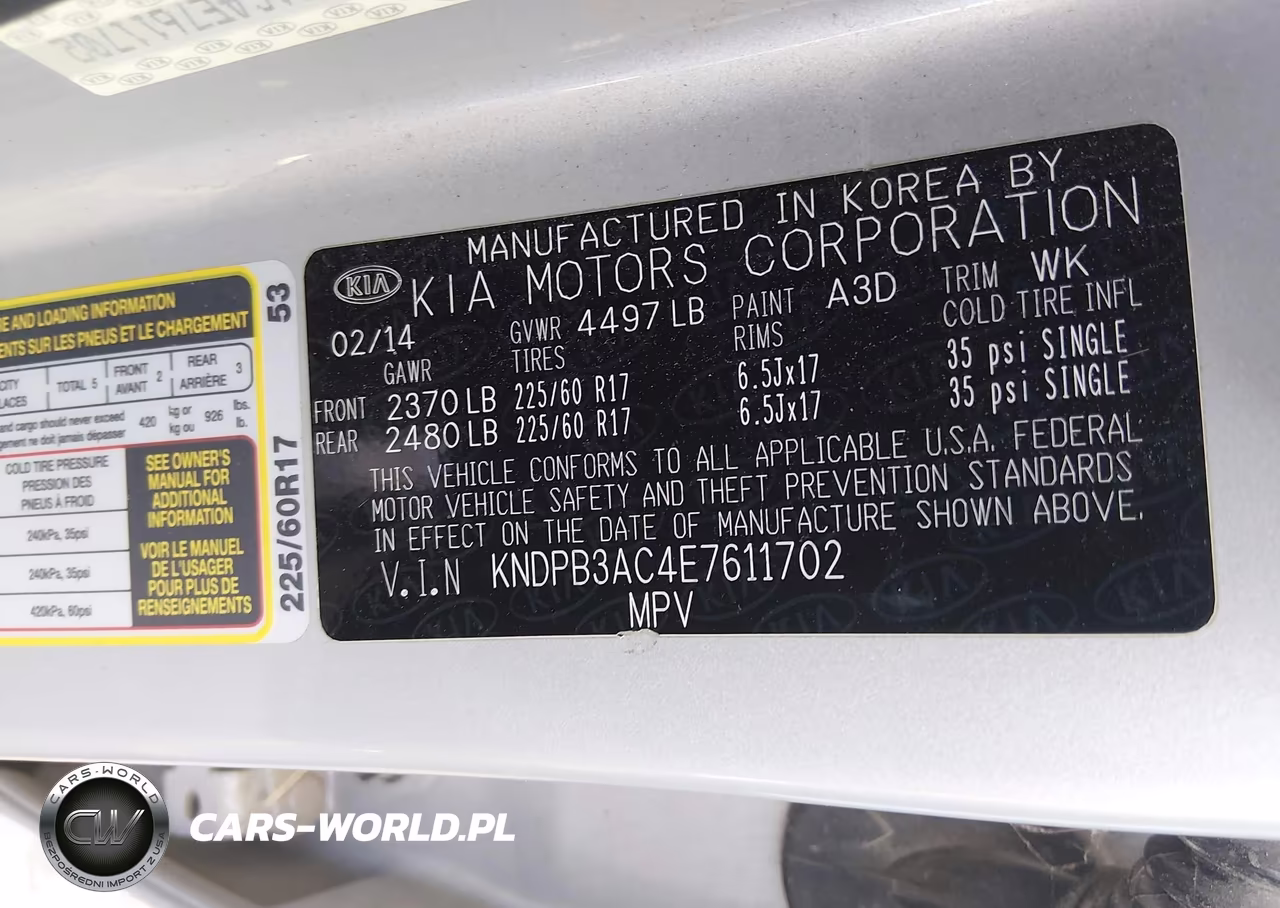 2014 Kia Sportage Lx VIN:KNDPB3AC4E7611702 - 9