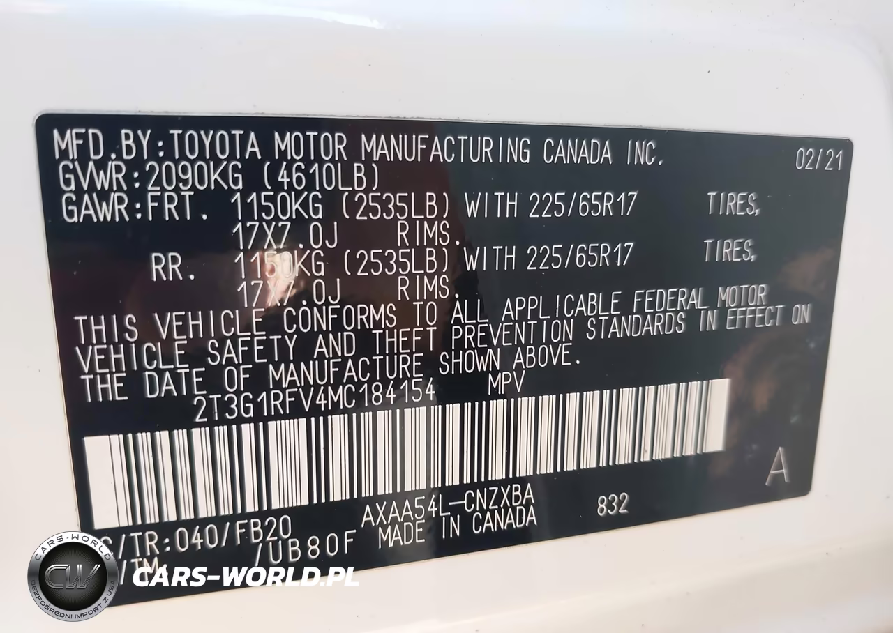 2021 Toyota Rav4 Le VIN:2T3G1RFV4MC184154 - 9