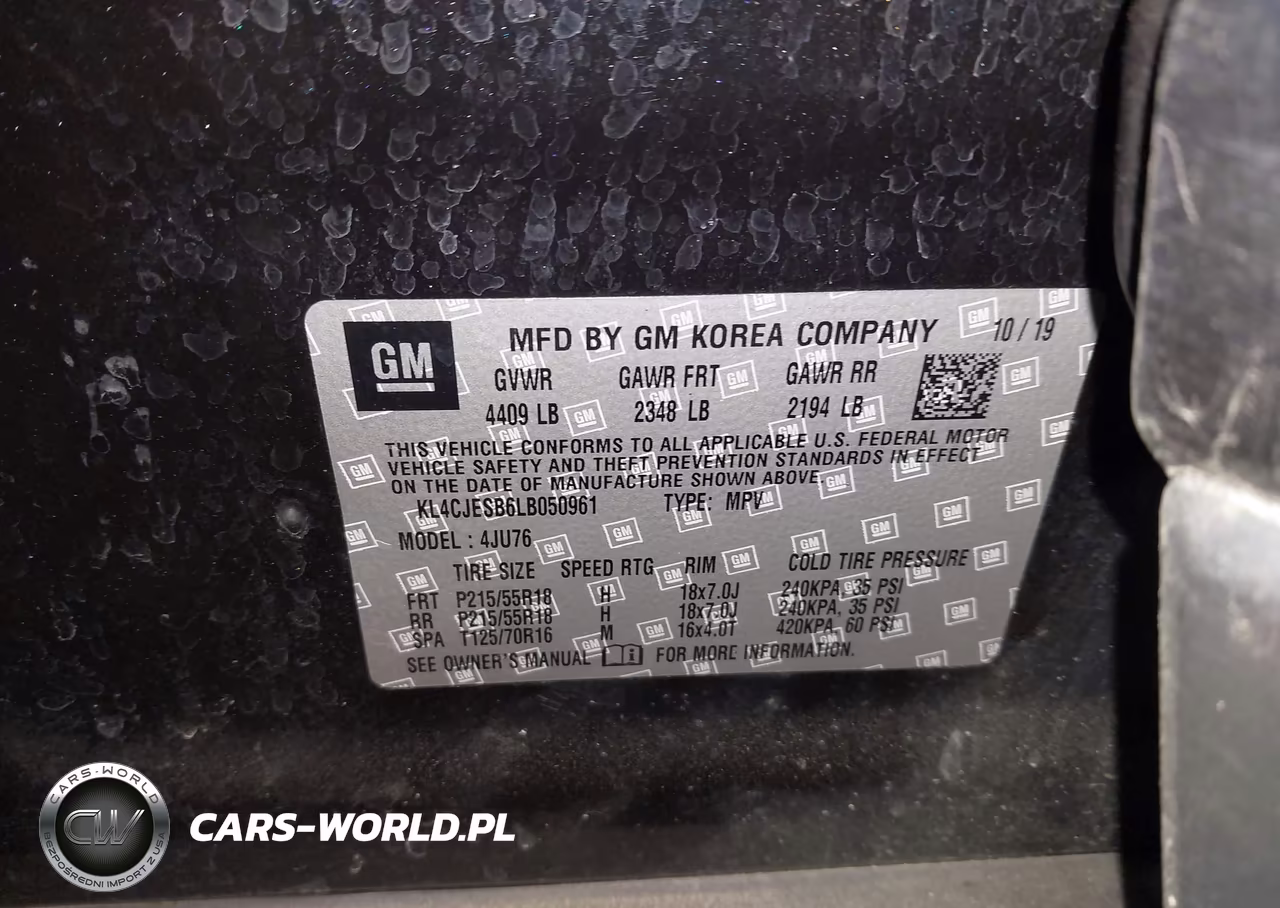 2020 Buick Encore Awd Preferred VIN:KL4CJESB6LB050961 - 9