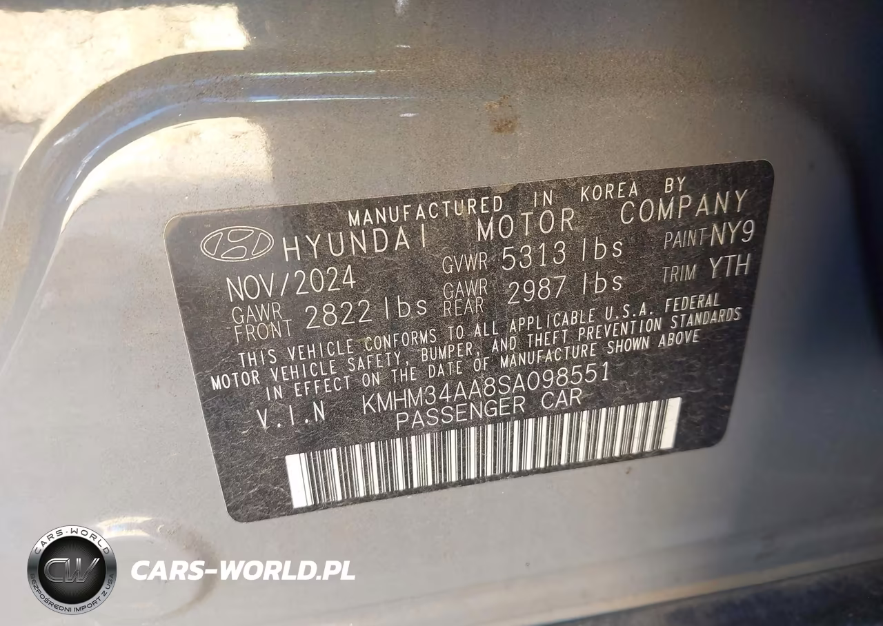 2025 Hyundai Ioniq 6 Sel VIN:KMHM34AA8SA098551 - 9