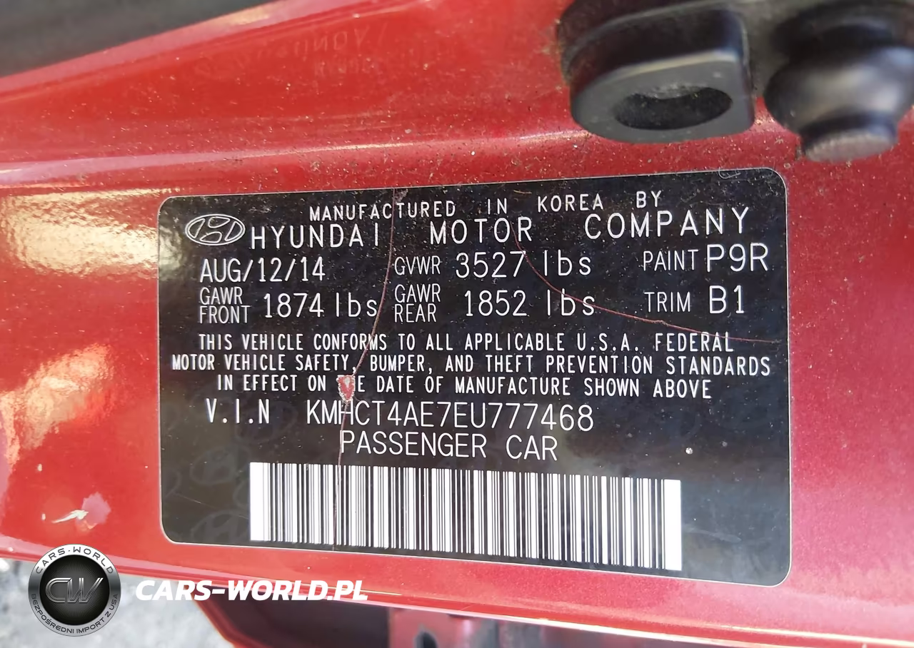 2014 Hyundai Accent Gls VIN:KMHCT4AE7EU777468 - 9