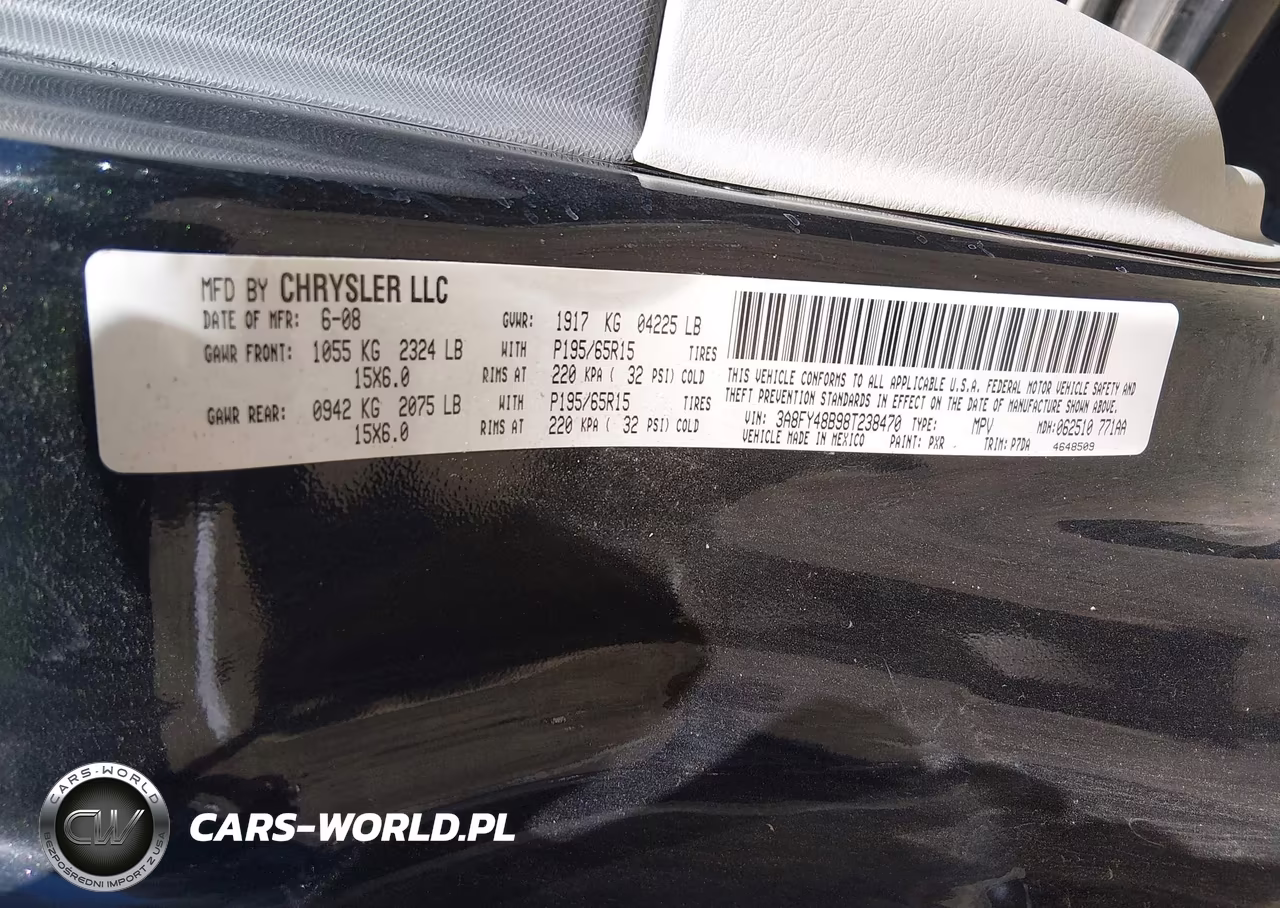 2008 Chrysler Pt Cruiser Lx VIN:3A8FY48B98T238470 - 9