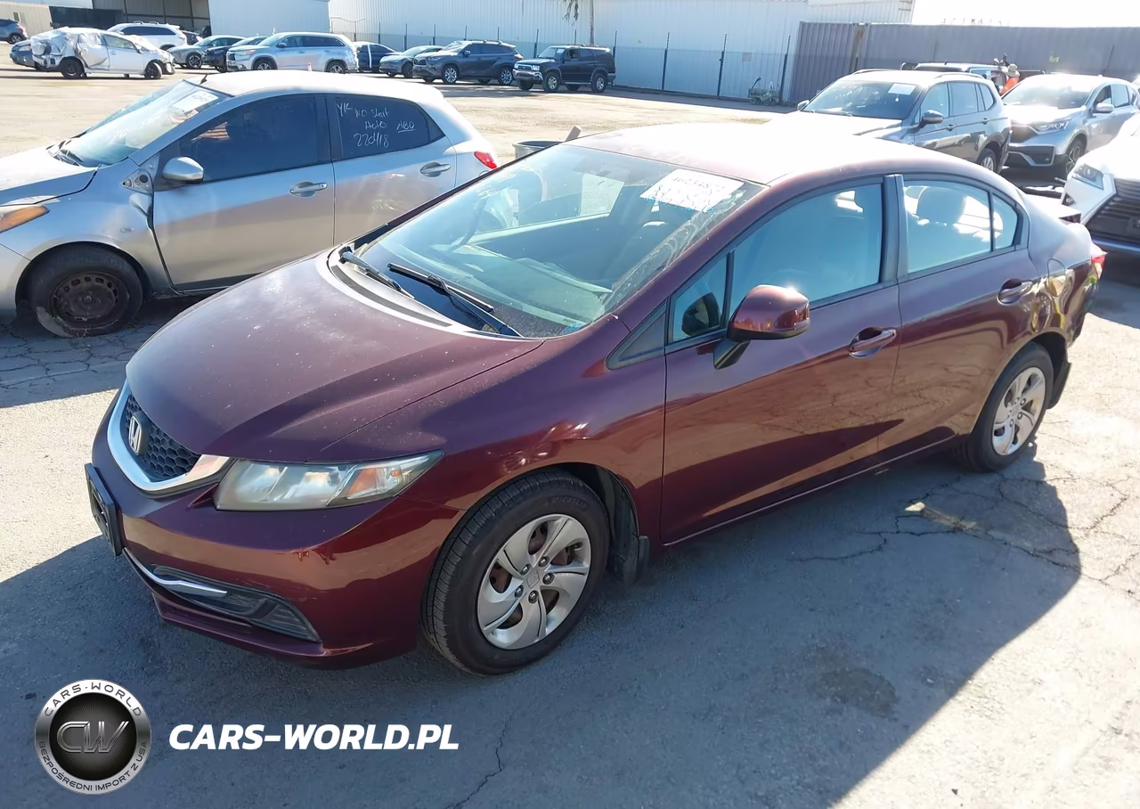 2013 Honda Civic Lx VIN:19XFB2F54DE246064 - 2