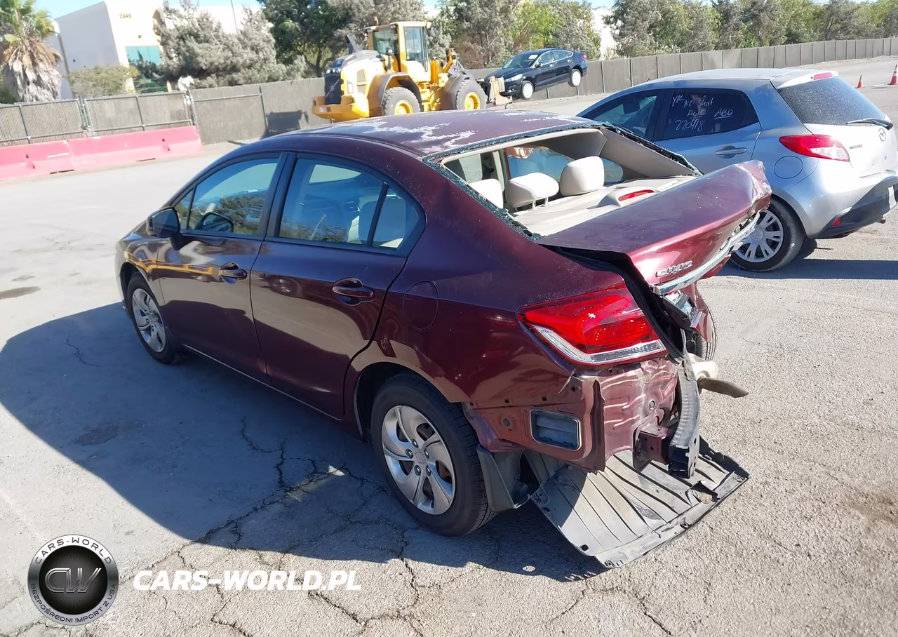 2013 Honda Civic Lx VIN:19XFB2F54DE246064 - 3