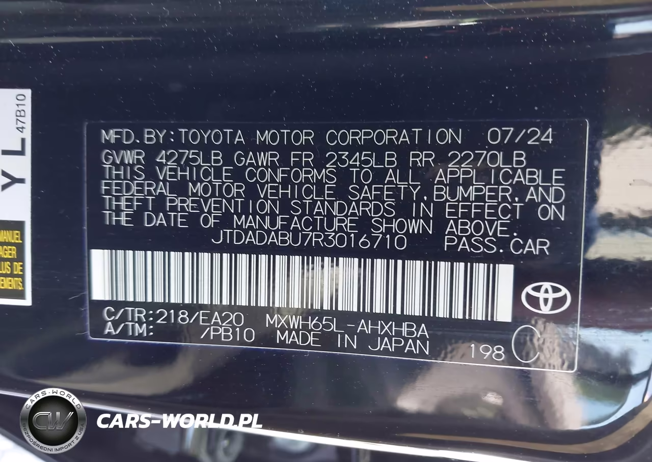 2024 Toyota Prius Limited Awd-E VIN:JTDADABU7R3016710 - 9