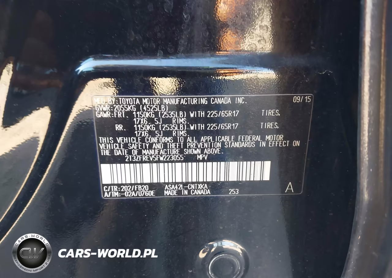 2015 Toyota Rav4 Le VIN:2T3ZFREV5FW223055 - 9