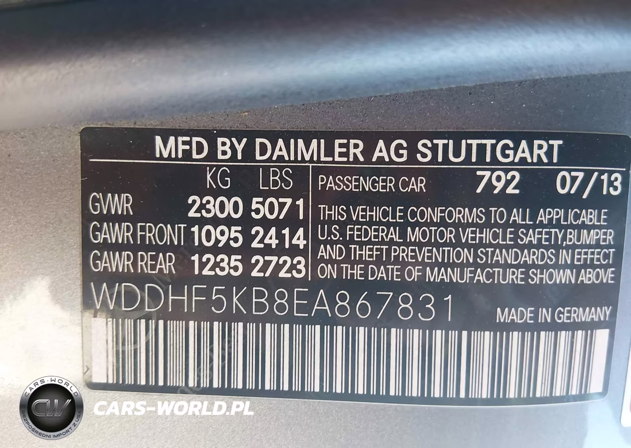 2014 Mercedes-Benz E 350 VIN:WDDHF5KB8EA867831 - 9