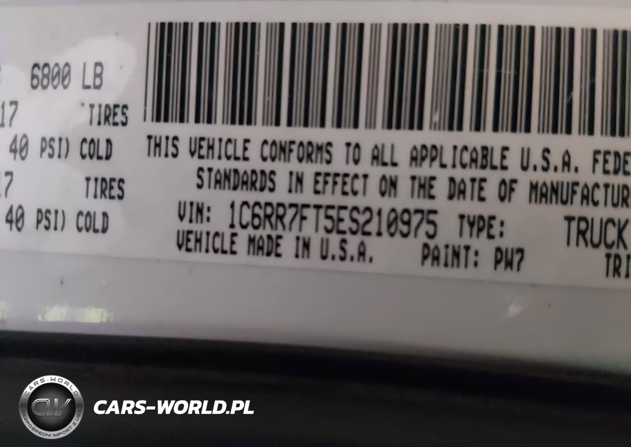 2014 Ram 1500 Tradesman VIN:1C6RR7FT5ES210975 - 9