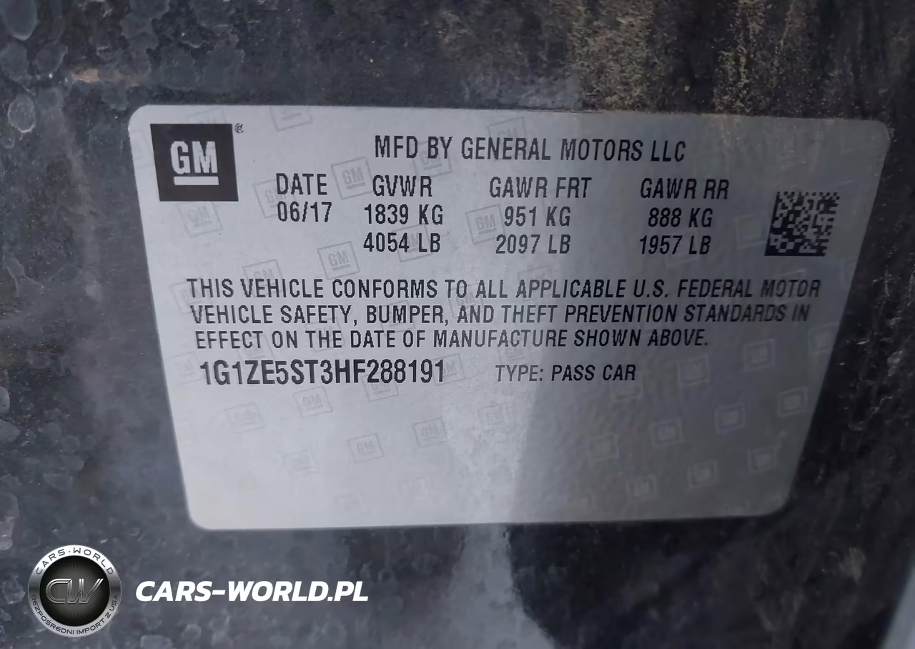 2017 Chevrolet Malibu 1Lt VIN:1G1ZE5ST3HF288191 - 9