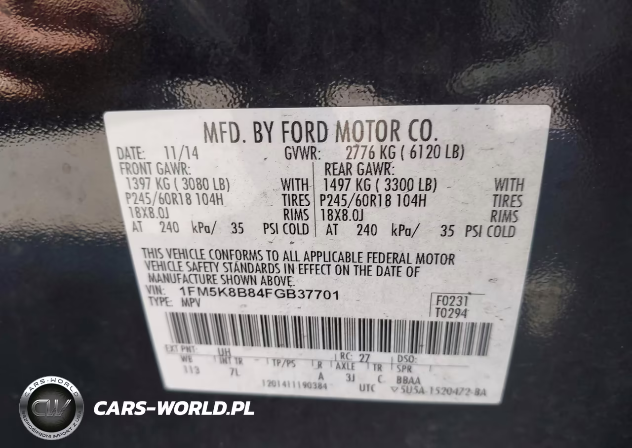 2015 Ford Explorer VIN:1FM5K8B84FGB37701 - 9