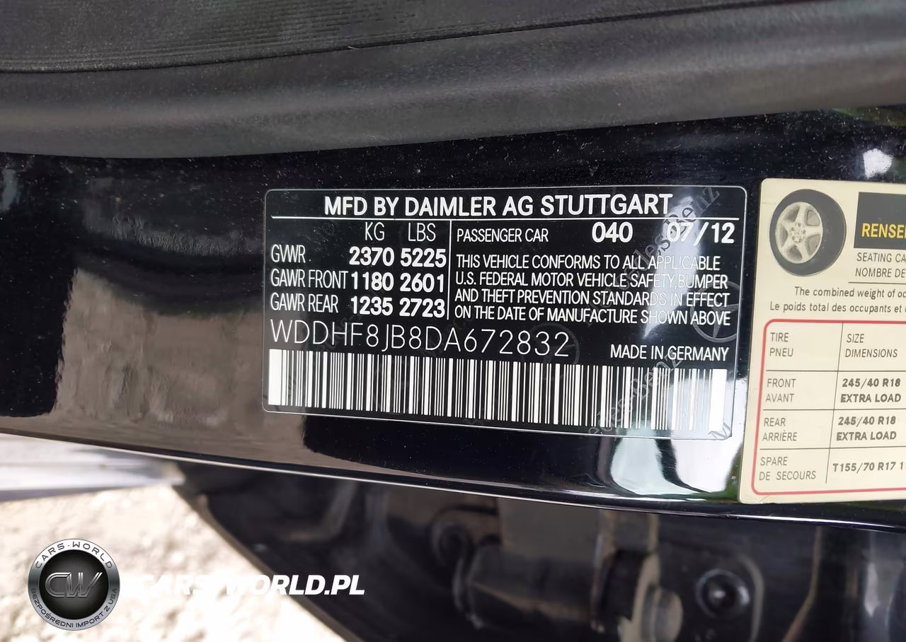 2013 Mercedes-Benz E 350 4Matic VIN:WDDHF8JB8DA672832 - 9