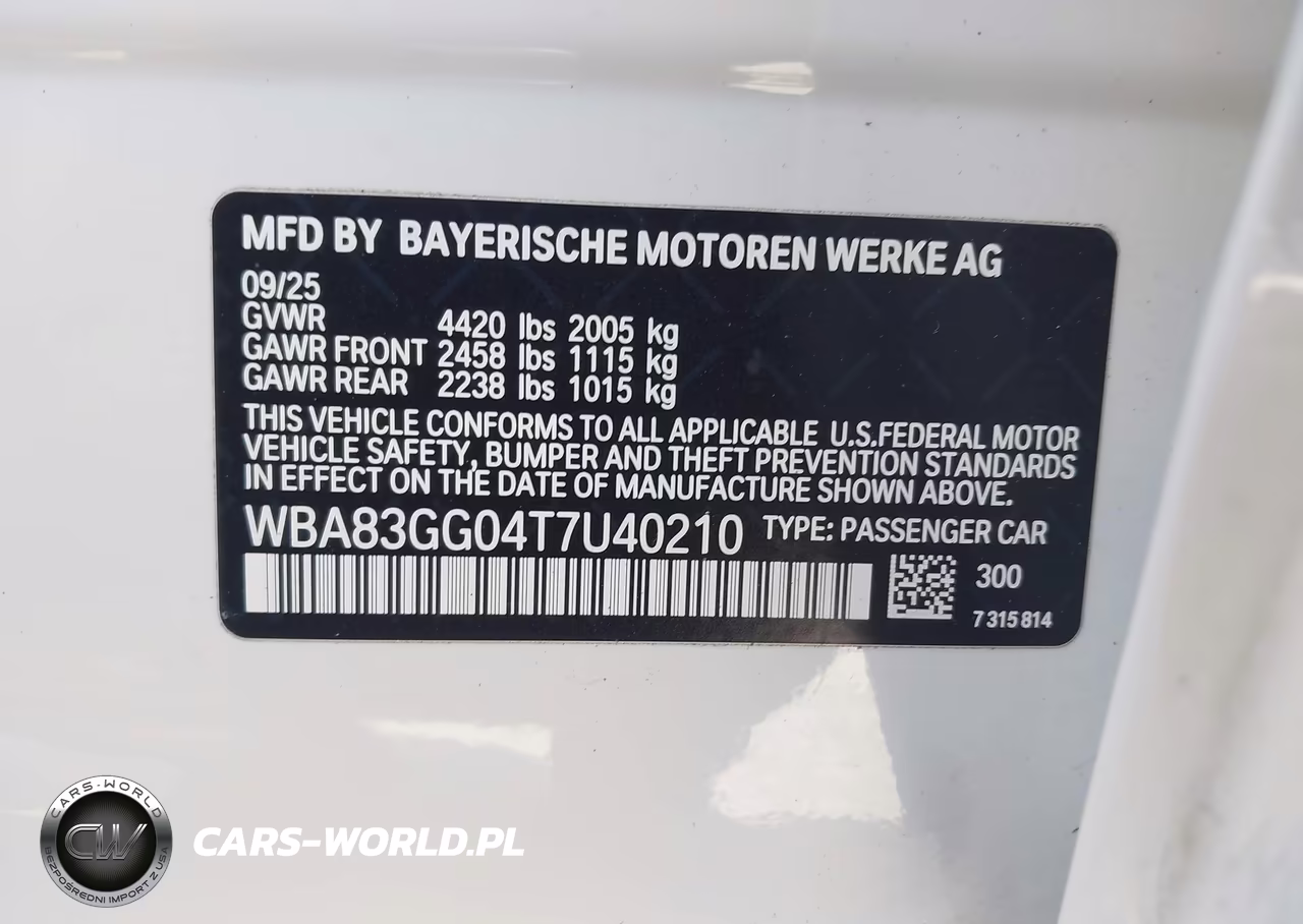 2026 BMW 228 Gran Coupe VIN:WBA83GG04T7U40210 - 9