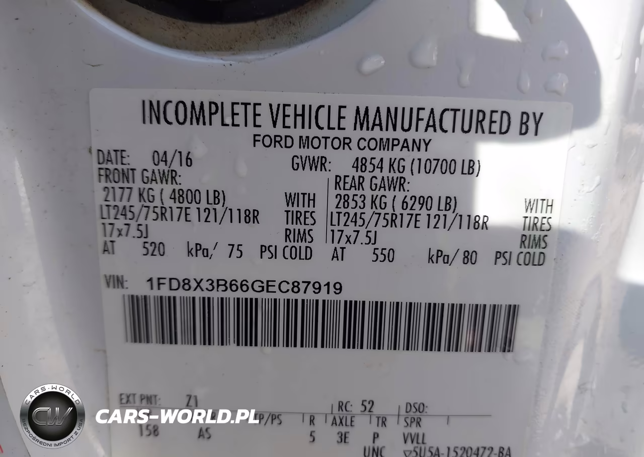 2016 Ford F-350 Xl VIN:1FD8X3B66GEC87919 - 9