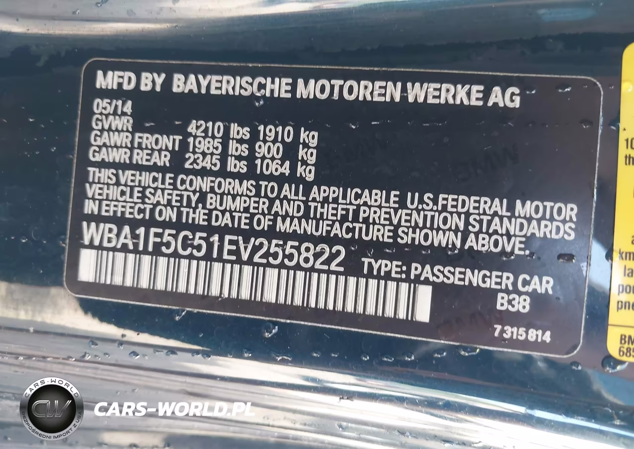 2014 BMW 228I VIN:WBA1F5C51EV255822 - 9