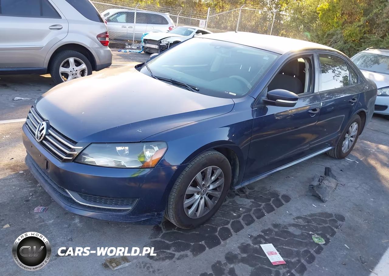 2013 Volkswagen Passat 2.5L S VIN:1VWAP7A37DC127654 - 2