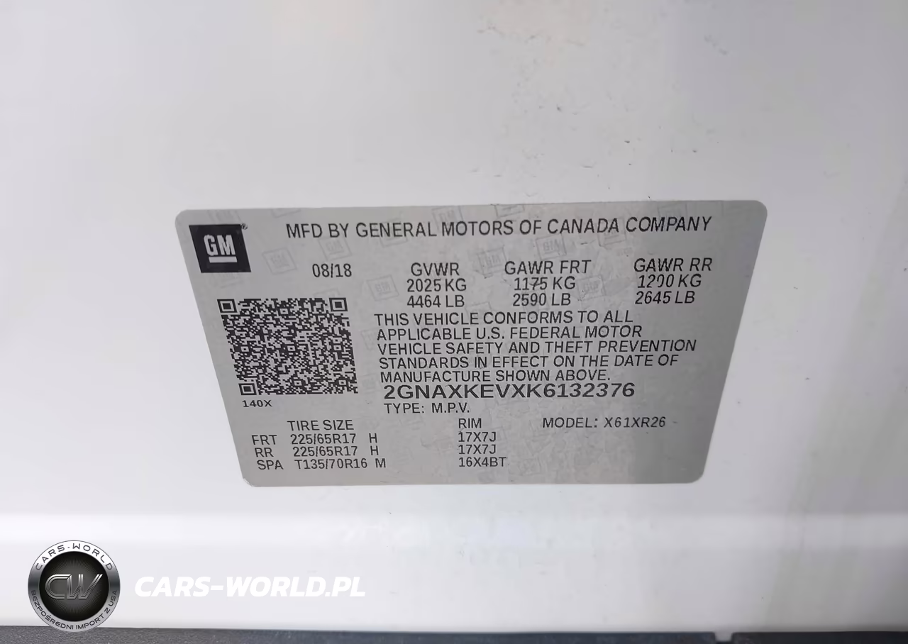 2019 Chevrolet Equinox Lt VIN:2GNAXKEVXK6132376 - 9