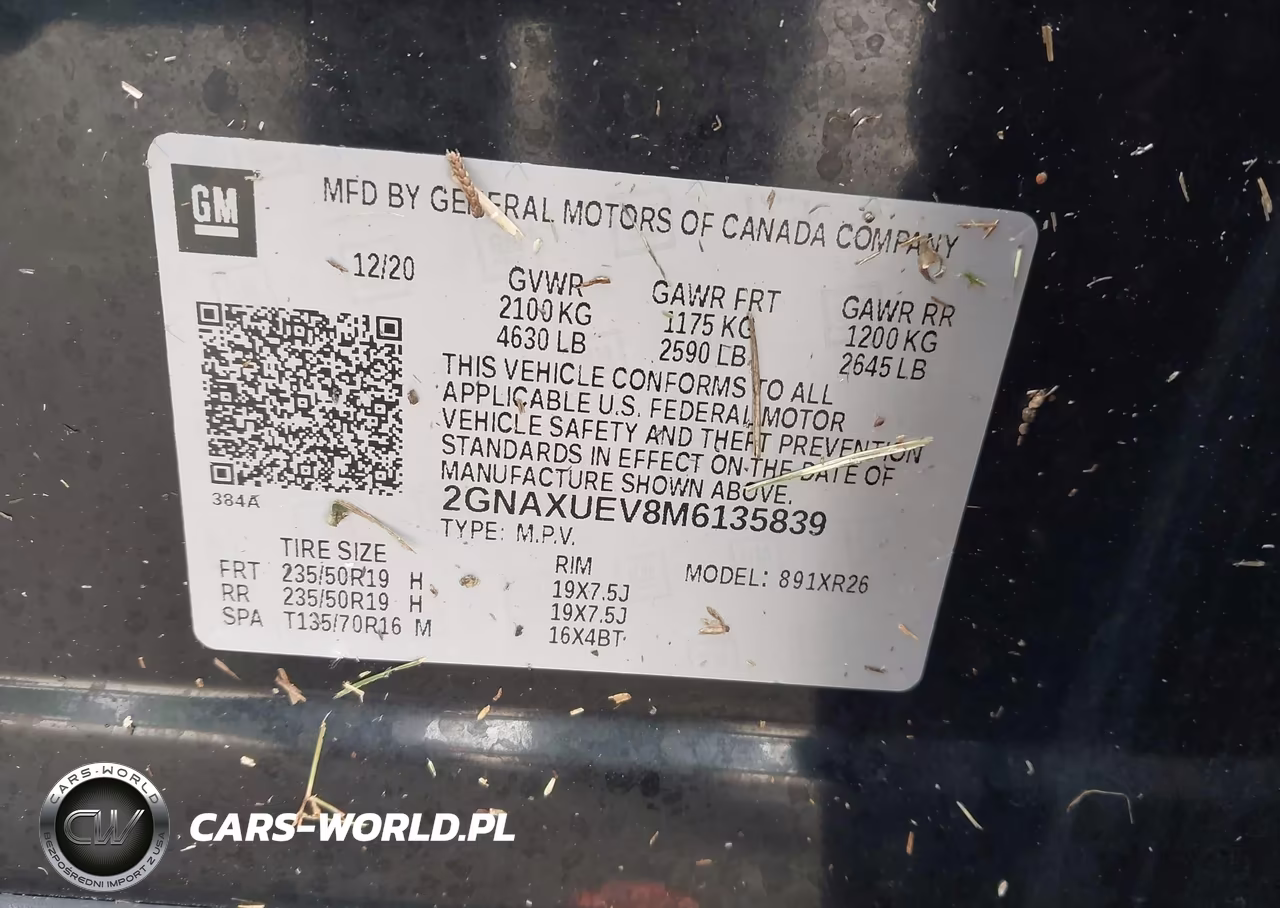 2021 Chevrolet Equinox Awd Lt VIN:2GNAXUEV8M6135839 - 9