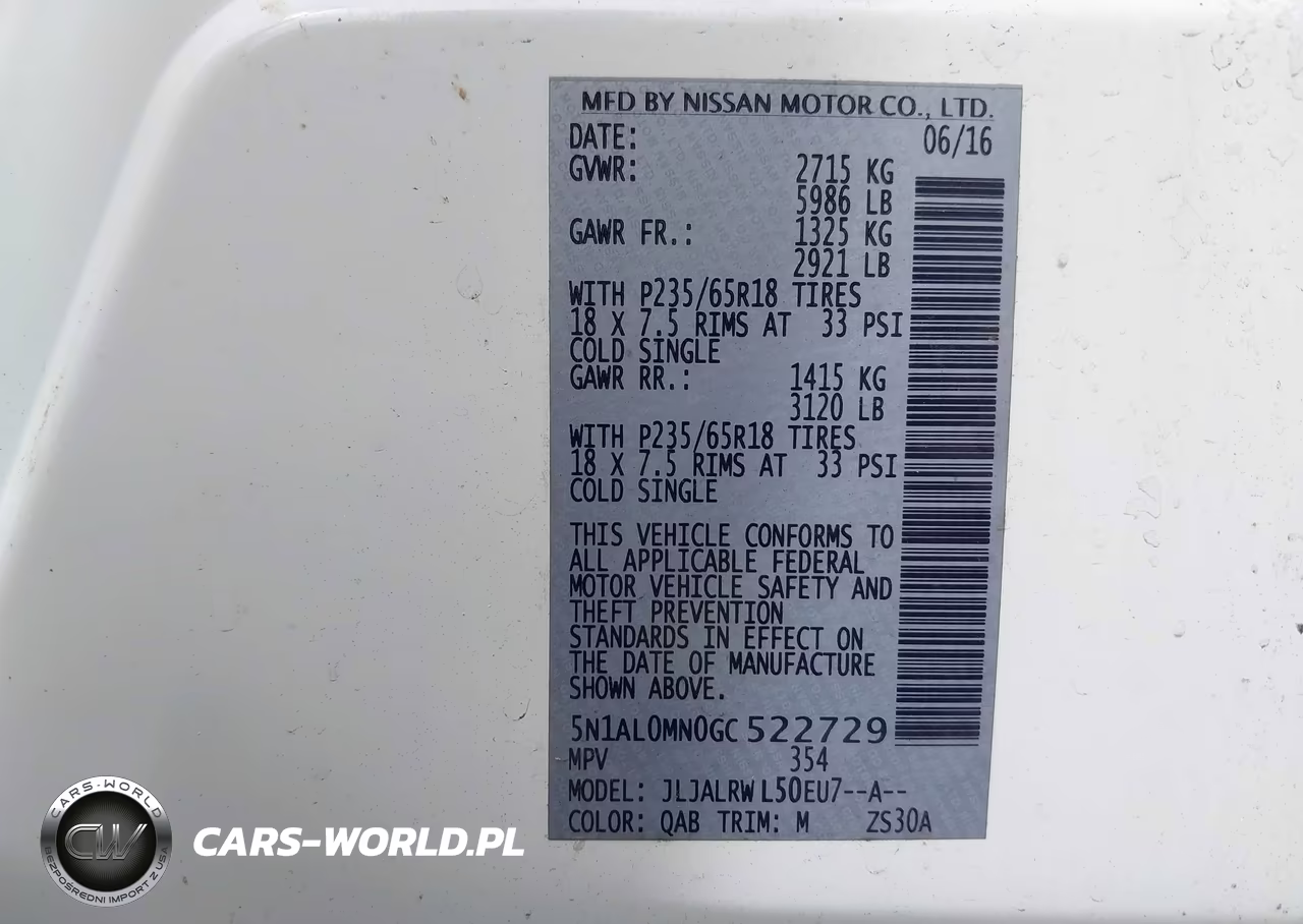 2016 Infiniti Qx60 VIN:5N1AL0MN0GC522729 - 9
