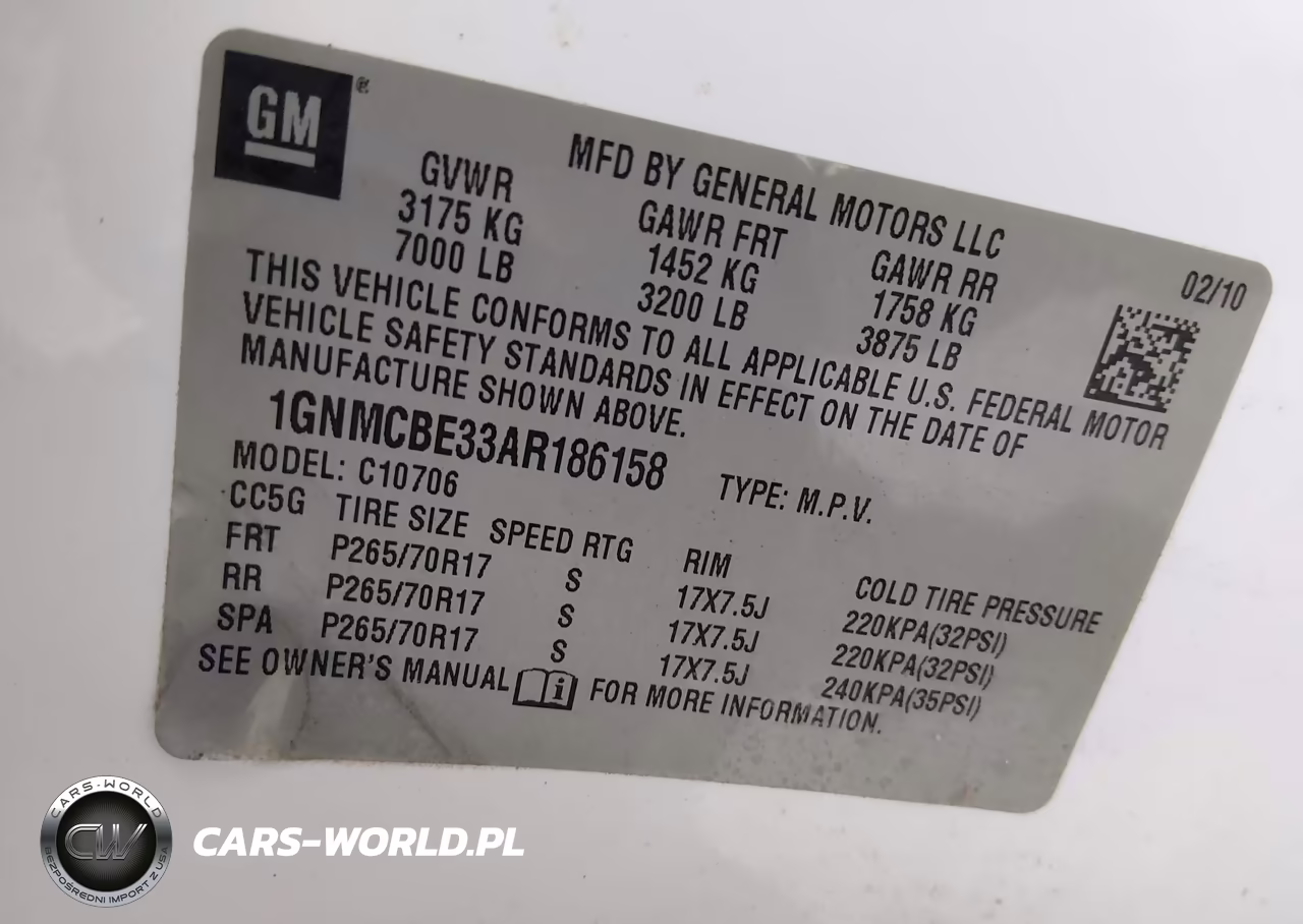 2010 Chevrolet Tahoe Lt VIN:1GNMCBE33AR186158 - 9