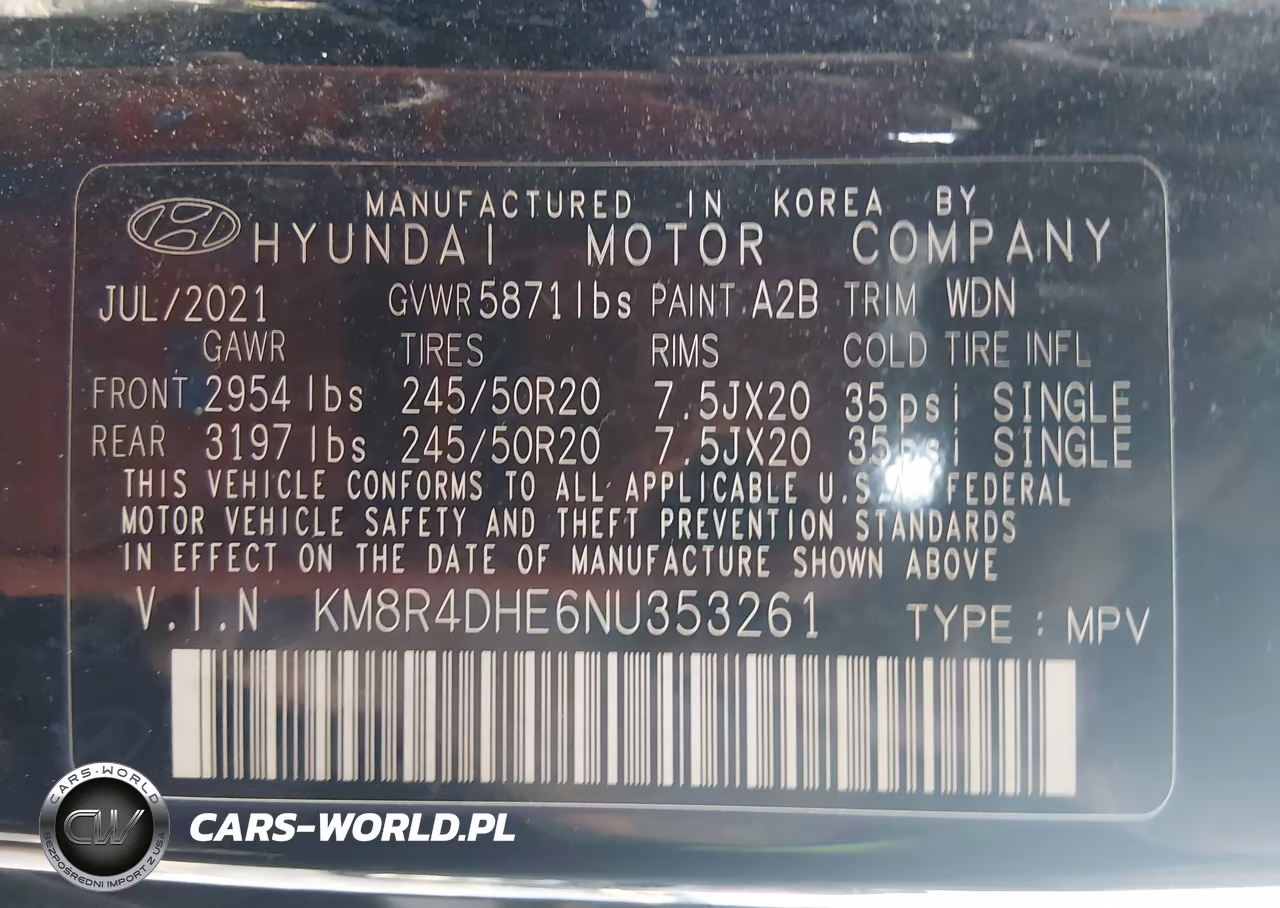 2022 Hyundai Palisade Sel VIN:KM8R4DHE6NU353261 - 9