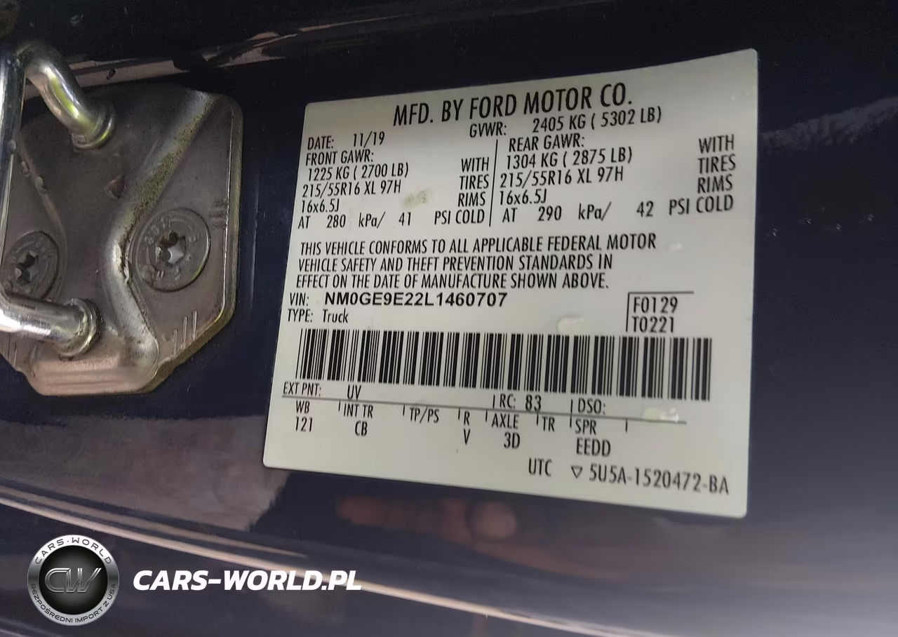 2020 Ford Transit Connect Xl Passenger VIN:NM0GE9E22L1460707 - 9