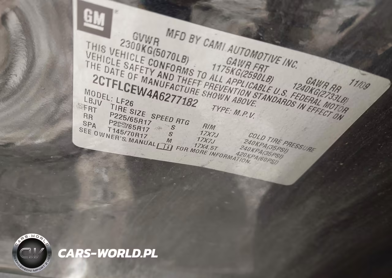 2010 GMC Terrain Sle-1 VIN:2CTFLCEW4A6277182 - 9