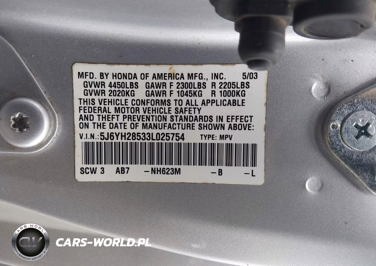 2003 Honda Element Ex VIN:5J6YH28533L025754 - 9
