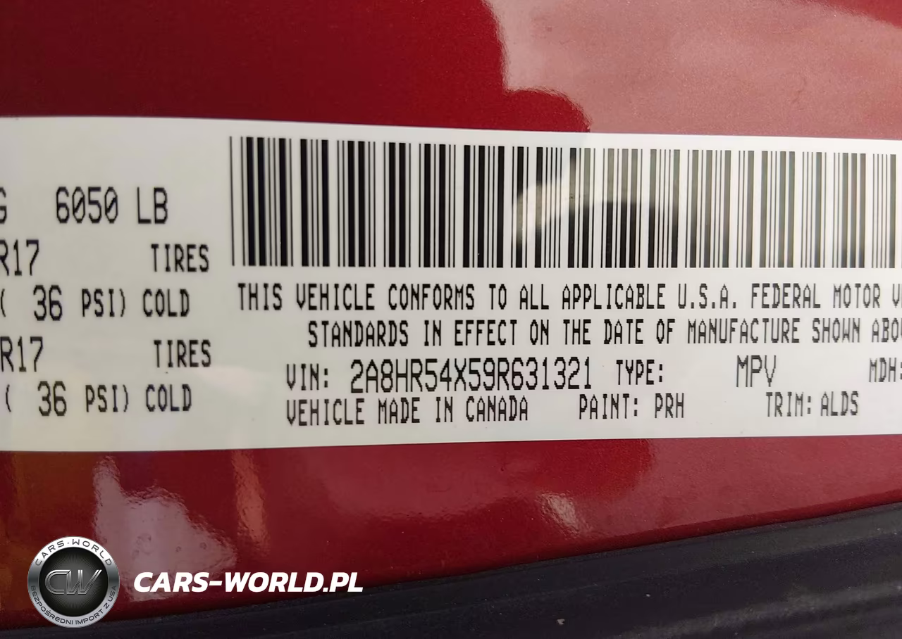2009 Chrysler Town & Country Touring VIN:2A8HR54X59R631321 - 9