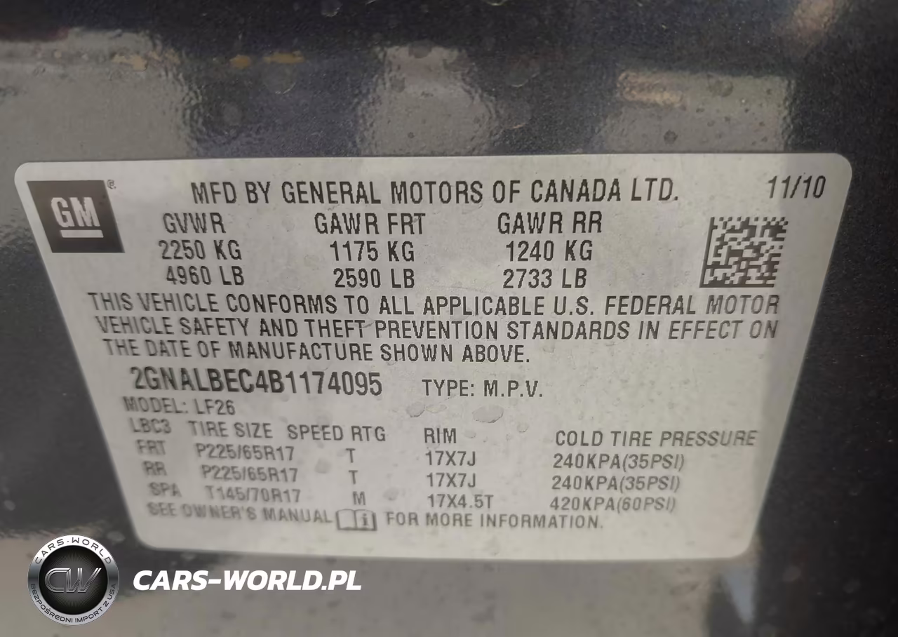2011 Chevrolet Equinox Ls VIN:2GNALBEC4B1174095 - 9