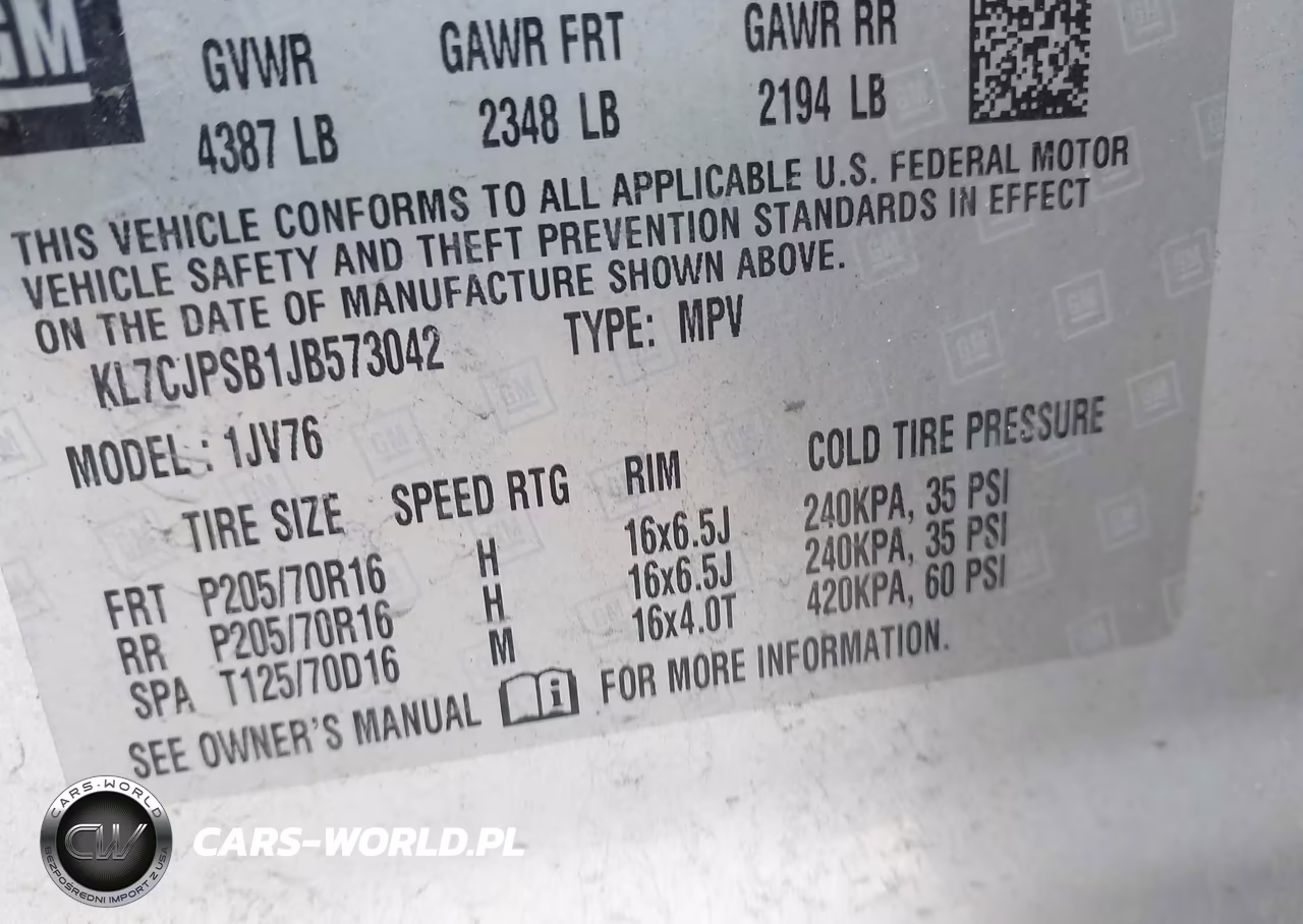 2018 Chevrolet Trax Lt VIN:KL7CJPSB1JB573042 - 9