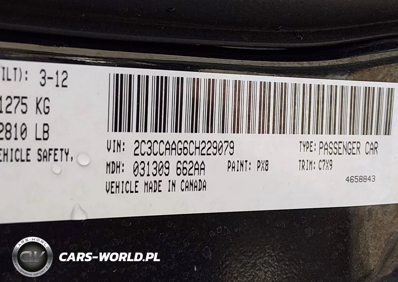 2012 Chrysler 300 VIN:2C3CCAAG6CH229079 - 9