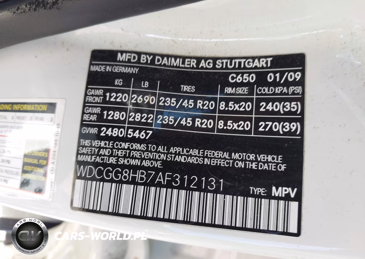 2010 Mercedes-Benz Glk 350 4Matic VIN:WDCGG8HB7AF312131 - 9