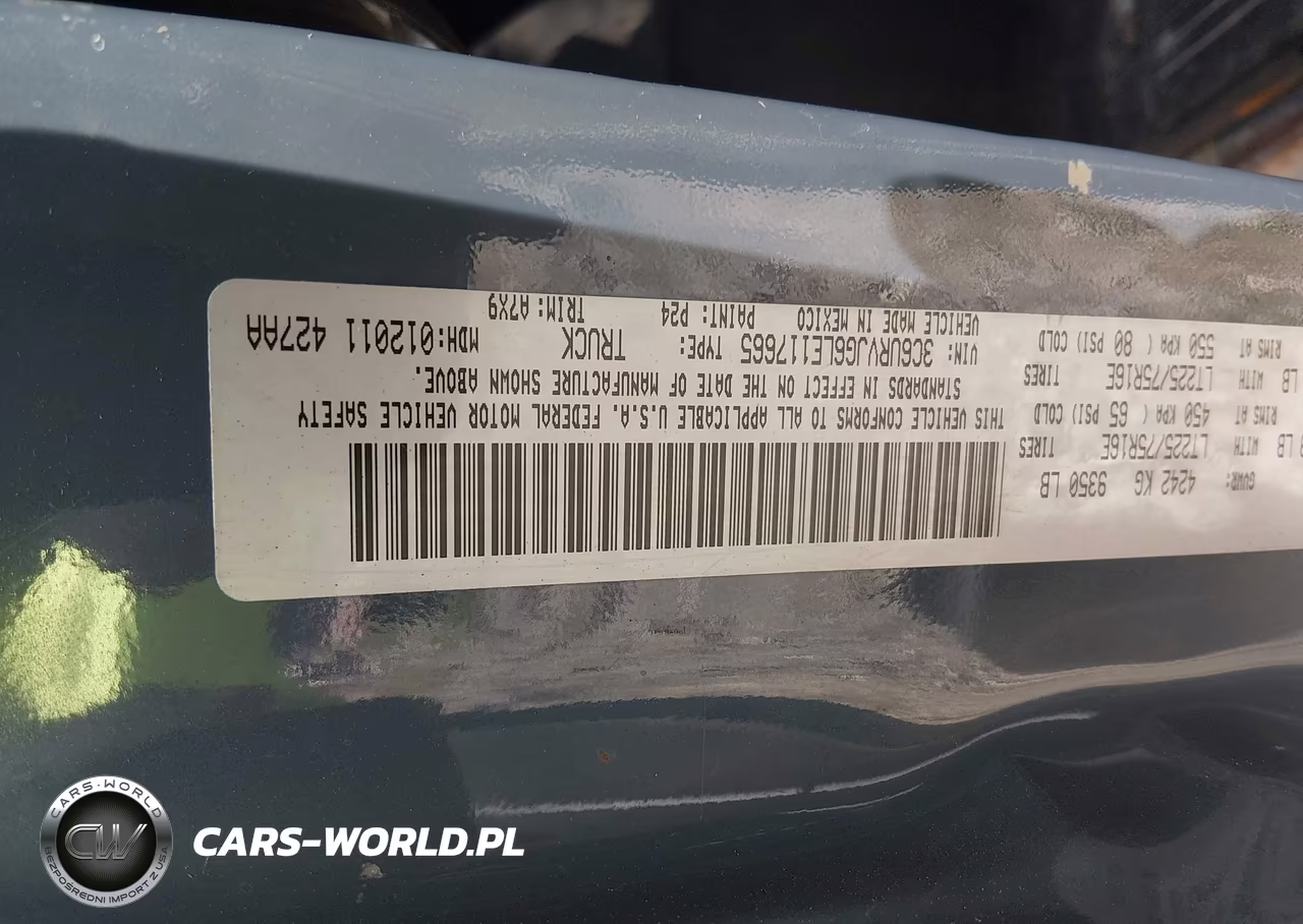 2020 Ram Promaster 3500 3500 High VIN:3C6URVJG6LE117665 - 9