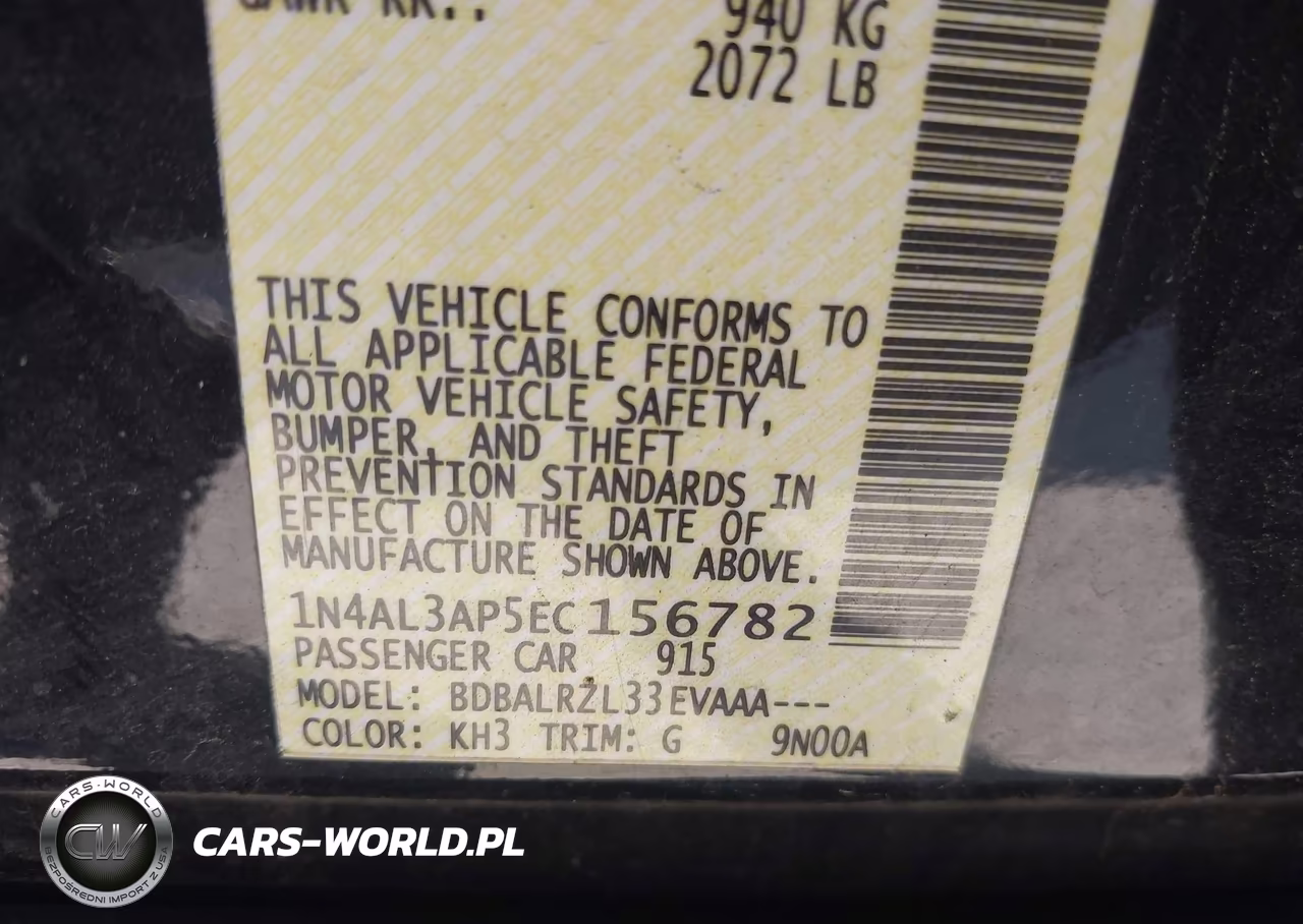 2014 Nissan Altima 2.5 S VIN:1N4AL3AP5EC156782 - 9