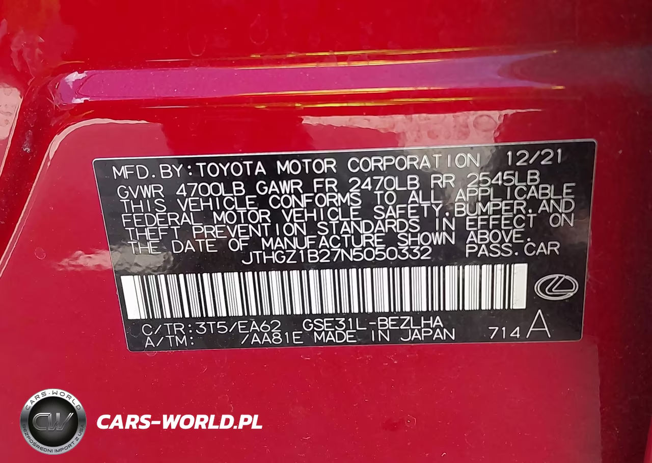 2022 Lexus Is 350 F Sport VIN:JTHGZ1B27N5050332 - 9