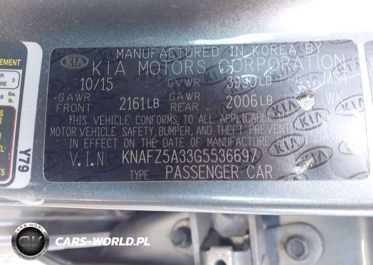 2016 Kia Forte Sx VIN:KNAFZ5A33G5536697 - 9