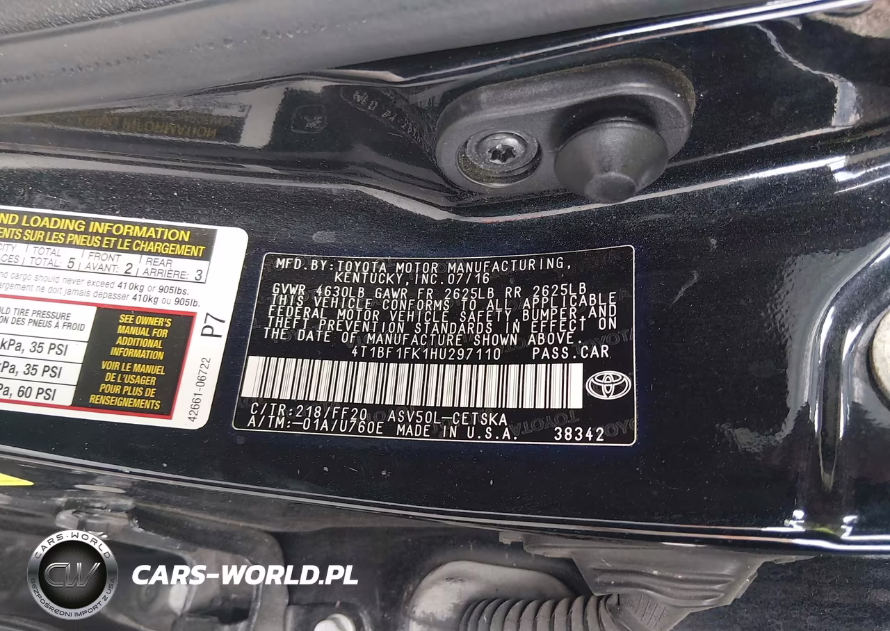 2017 Toyota Camry Se VIN:4T1BF1FK1HU297110 - 9