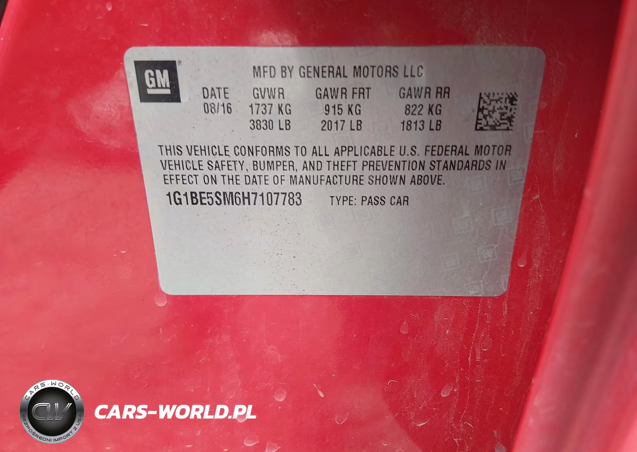 2017 Chevrolet Cruze Lt Auto VIN:1G1BE5SM6H7107783 - 9