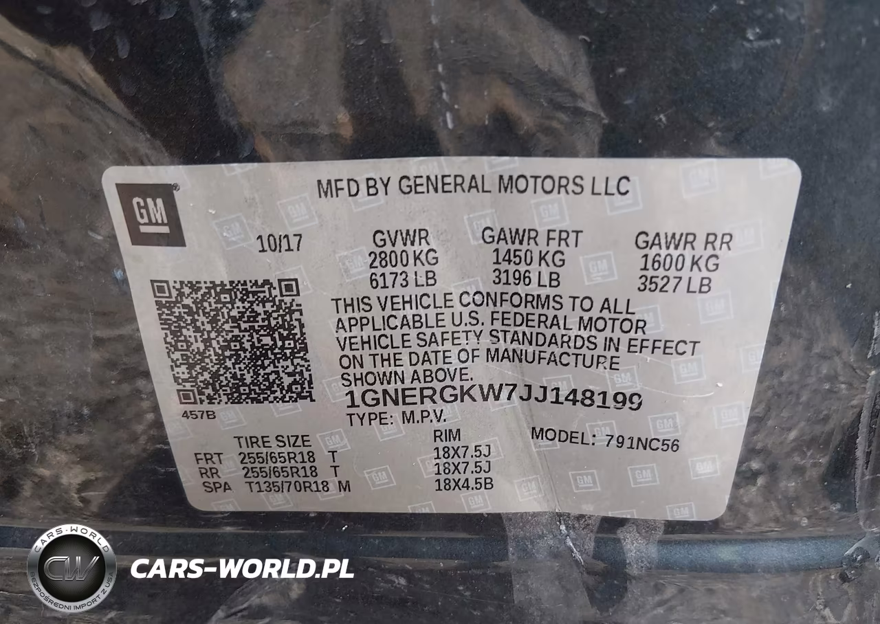 2018 Chevrolet Traverse 1Lt VIN:1GNERGKW7JJ148199 - 9
