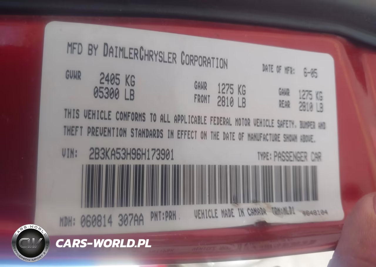 2006 Dodge Charger Rt VIN:2B3KA53H96H173901 - 9